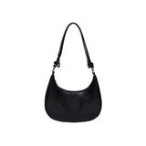 Vintage Leather Shoulder Moon Bag for Women