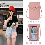 Transparent Women Coin Purse Cross Shoulder Bag Girls Phone Bags