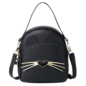 Cat Shape Crossbody Bag Small Messenger Shoulder Purse Mini Backpack