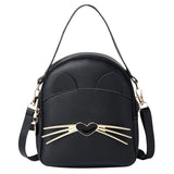 Cat Shape Crossbody Bag Small Messenger Shoulder Purse Mini Backpack