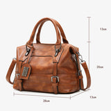 Soft Leather Crossbody Bag Vintage Handbag Purse Women's Handbag