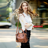 Soft Leather Crossbody Bag Vintage Handbag Purse Women's Handbag