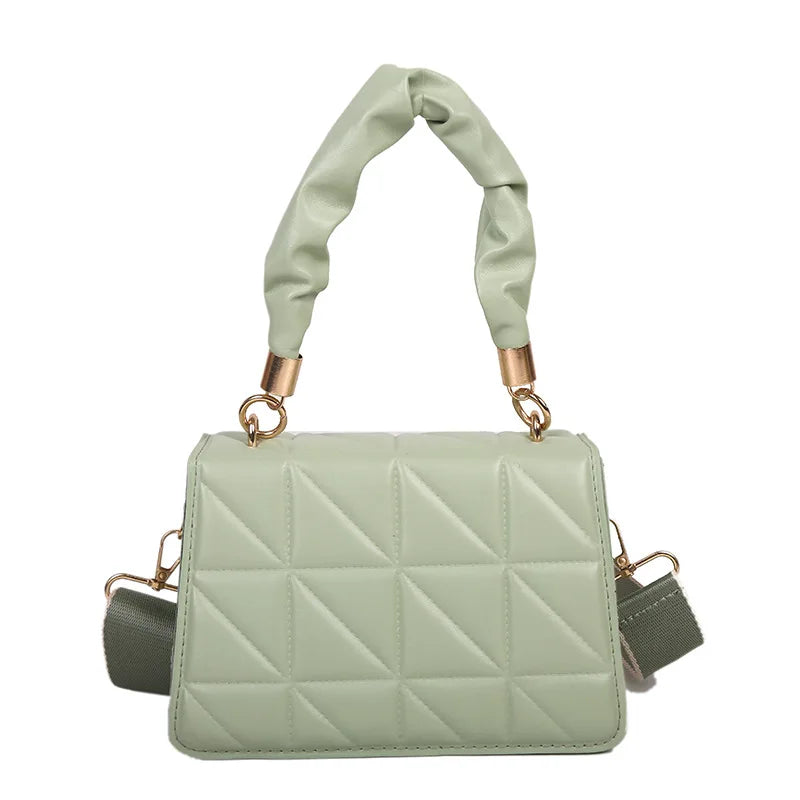 Women Bag Handbag Embossed Rhombus Small Square Shoulder Messenger Crossb