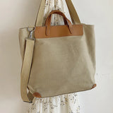 Japanese Canvas Tote Bag Casual Shoulder Messenger Satchel