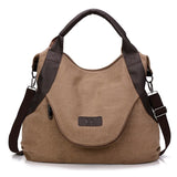 Canvas Crossbody Bag for Woman Large Shoulder Tote Female Messenger Bags