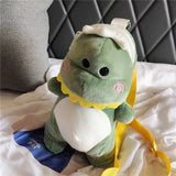 Plush Dinosaur Girl Crossbody Bag Mini Shoulder Purse Money Phone Bolsa