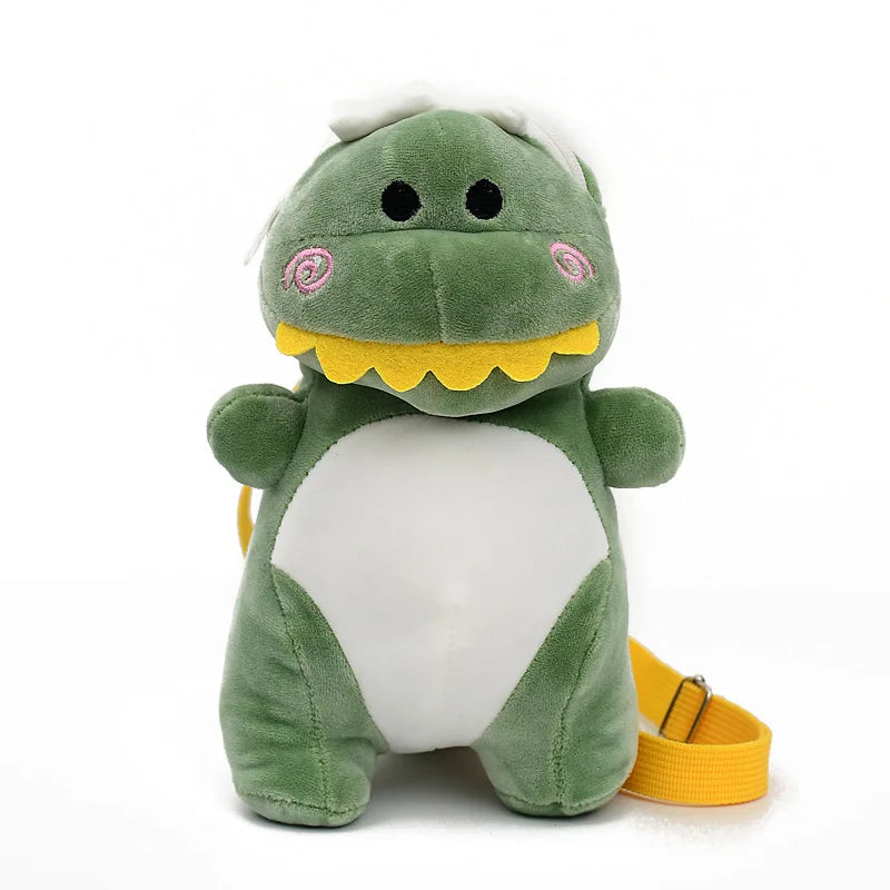 Plush Dinosaur Girl Crossbody Bag Mini Shoulder Purse Money Phone Bolsa