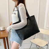 Large Soft PU Shoulder Bag for Women, Eco-Friendly Shopper Bag B471