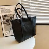 Large Soft PU Shoulder Bag for Women, Eco-Friendly Shopper Bag B471