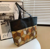 Large Soft PU Shoulder Bag for Women, Eco-Friendly Shopper Bag B471