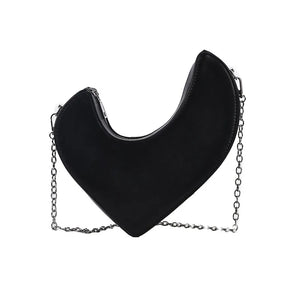 Women Heart Shoulder Pouch Handbags Small Clutch Chain Crossbody Satchel Bags