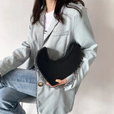 Women Heart Shoulder Pouch Handbags Small Clutch Chain Crossbody Satchel Bags