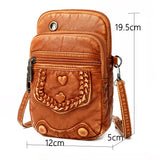 Vintage Crossbody Bag High Casual Shoulder Bags Multi-layer Soft