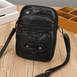 Women Bag High Casual Shoulder Bags Vintage Crossbody Bag Multi-layer Soft