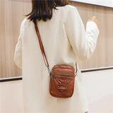 Women Bag High Casual Shoulder Bags Vintage Crossbody Bag Multi-layer Soft