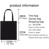 Jujutsu Kaisen Canvas Women Shoulder Bag Anime Ins Harajuku Vintage Shopper