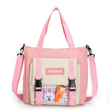 Canvas Shoulder Bag College Student School Messenger Crossbody Handbag