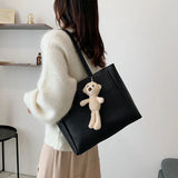 Retro Tote Shoulder Bag Large-capacity Handbag Casual Style