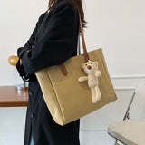 Retro Tote Shoulder Bag Large-capacity Handbag Casual Style