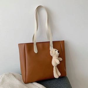 Retro Tote Shoulder Bag Large-capacity Handbag Casual Style