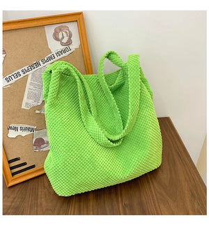 Women Bag Casual Hand Shoulder Bag Cotton Cloth Underarm Bi