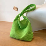 Women Bag Casual Hand Shoulder Bag Cotton Cloth Underarm Bi