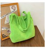 Women Bag Casual Hand Shoulder Bag Cotton Cloth Underarm Bi