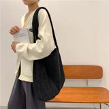 Women Bag Casual Hand Shoulder Bag Cotton Cloth Underarm Bi