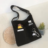 Korea Japanese Canvas Shoulder Bag Art Satchel