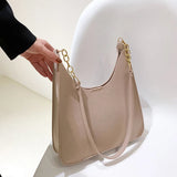 Retro Felt Chain Armpit Bag Women's Shoulder Bag Handbags
