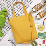 Canvas Crossbody Shoulder Bag Large Capacity School Totes