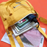 Canvas Shoulder Messenger Crossbody Book Bag Large Capacity Handbag