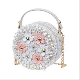 Girls Princess Flower Bag Baby Shoulder Crossbody Handbag