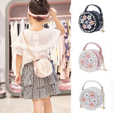 Girls Princess Flower Bag Baby Shoulder Crossbody Handbag