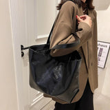 Large Capacity Women Tote Bag Texture Handbag Casual Porta