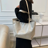 Large Capacity Women Tote Bag Texture Handbag Casual Porta