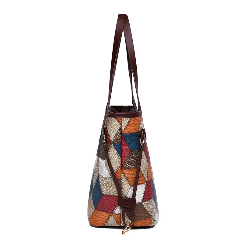 Vintage Shoulder Bag for Women Large Capacity Daily Tote
