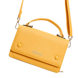 Square Pu Leather Shoulder Tote Bag Crossbody Women's Bag