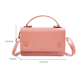 Square Pu Leather Shoulder Tote Bag Crossbody Women's Bag