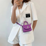 Women PU Leather Fanny Pack Clutch Small Chest Shoulder Bags