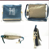 Ethnic Jute Bag with Wood Bead Tassel - Small Shoulder Bag