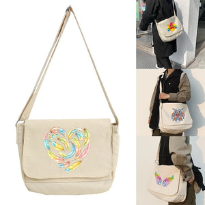 Women Bag Messenger Backpack Large Capacity Adjustable Shoulder Crossbody Bag