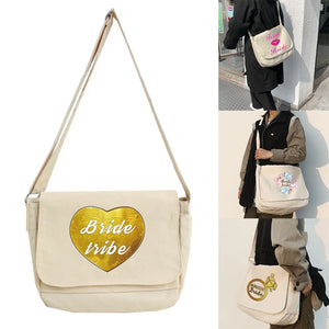 Women Messenger Bag College Backpack Large Capacity Shoulder Tote