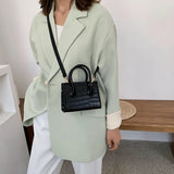 Women Mini Messenger Bag PU Handbag One-shoulder Small Square Bag