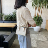 Women Mini Messenger Bag PU Handbag One-shoulder Small Square Bag