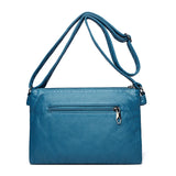 Women Bag Crossbody Messenger Vintage PU Leather Tote Sac A Main F