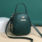 3 Layer Soft PU Leather Shoulder Bag Crossbody Messenger Clutch Purse