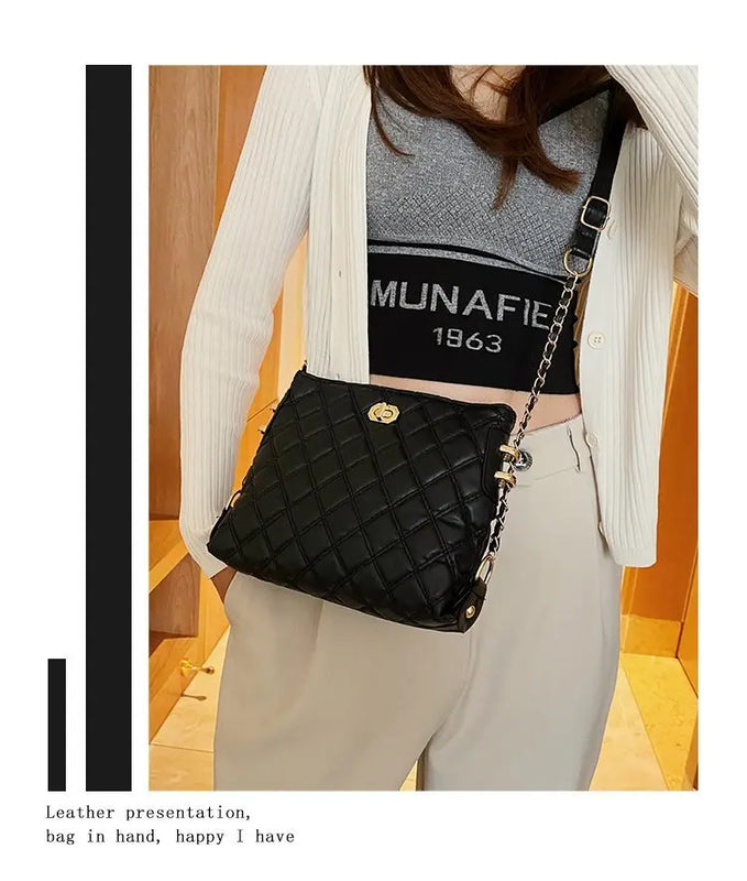 Women Bag Chain Shoulder Handbags PU Messenger Crossbody Bags