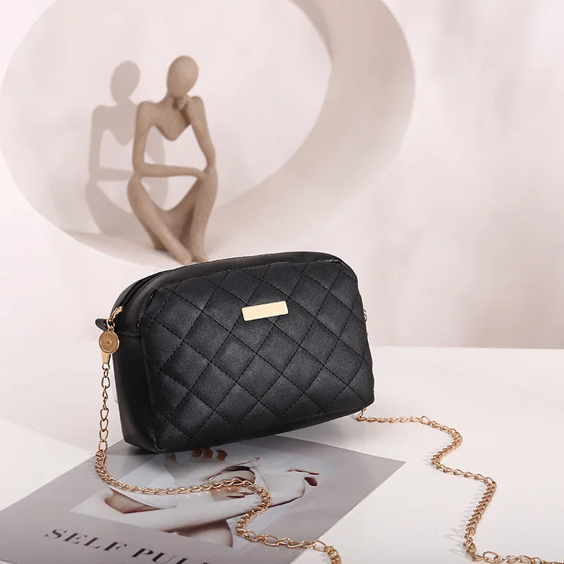 Diamond Embroidered Chain Shoulder Bag Crossbody Small Bag