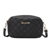 Embroidered Messenger Shoulder Small Square Bag